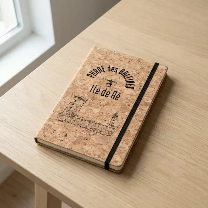 Bloc-notes personnalisés avec couverture en liège naturel