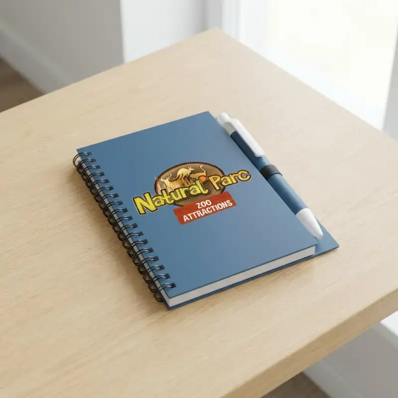 Bloc-notes carton recyclé avec stylo