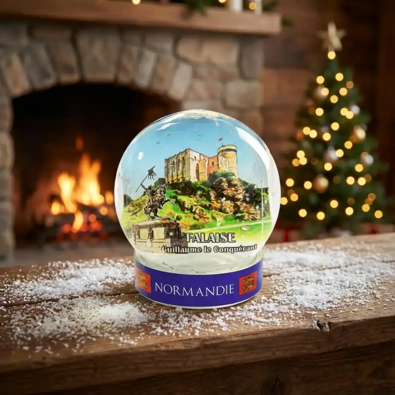 Boule à neige personnalisée avec effet relief et socle personnalisable - vue 3