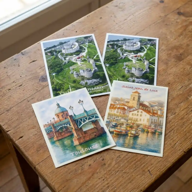 Cartes postales personnalisées de différents formats et styles