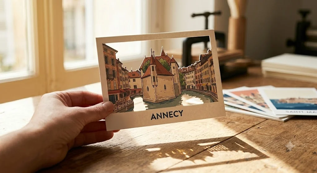 Carte ajourée personnalisée