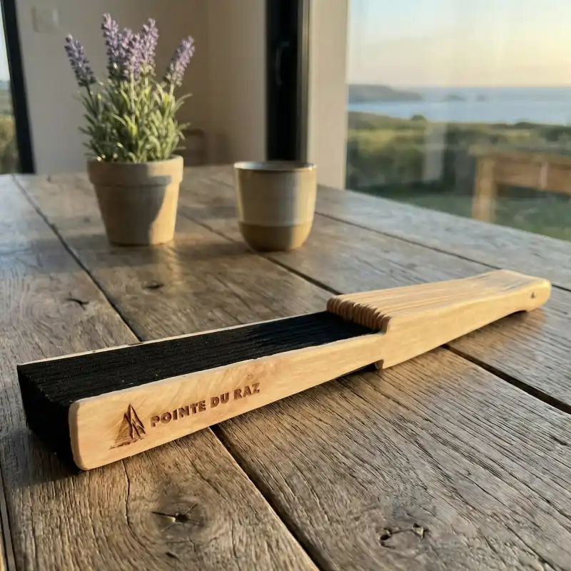Éventail en bois personnalisé