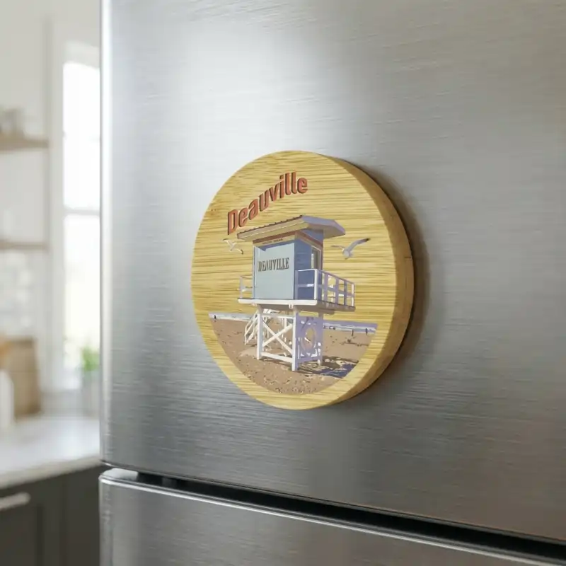 Magnet bois rond décapsuleur