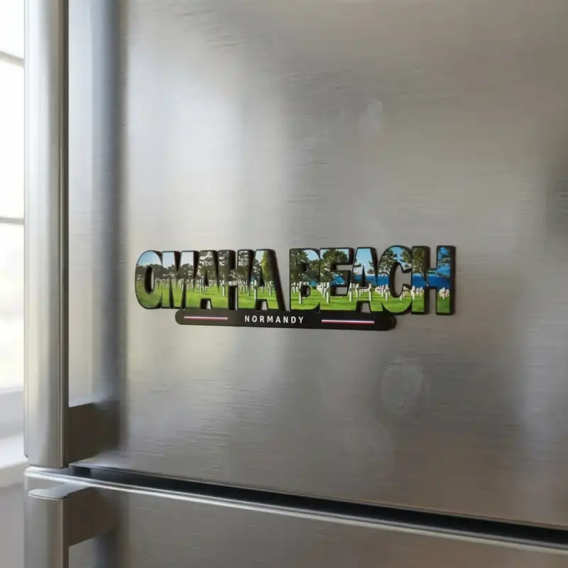 Magnet Bois Vitrail Omaha Beach