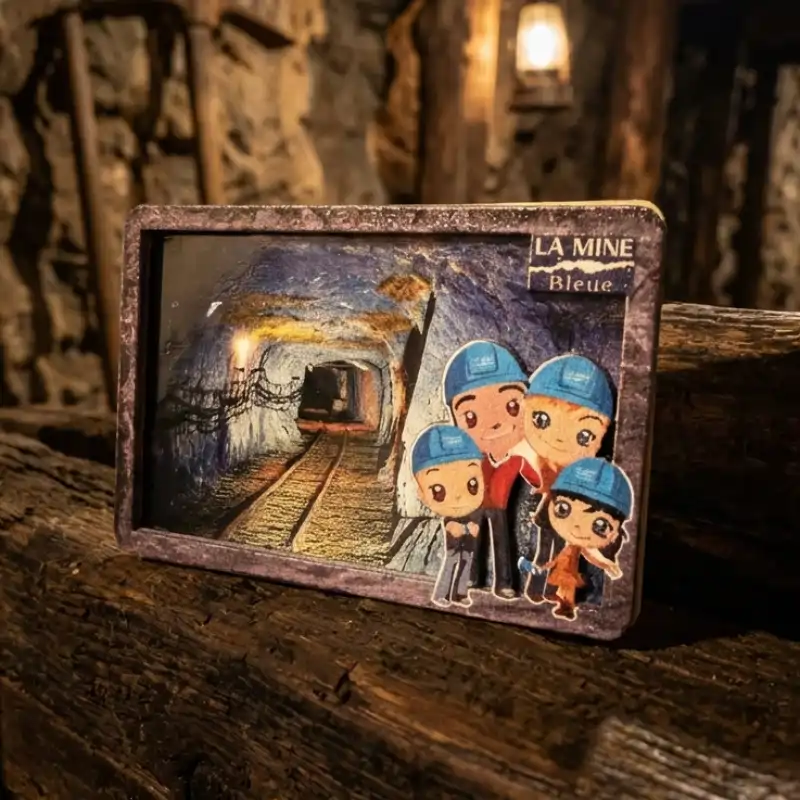 Magnet bois 3D personnalisé