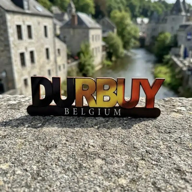 Magnet bois vitrail personnalisé