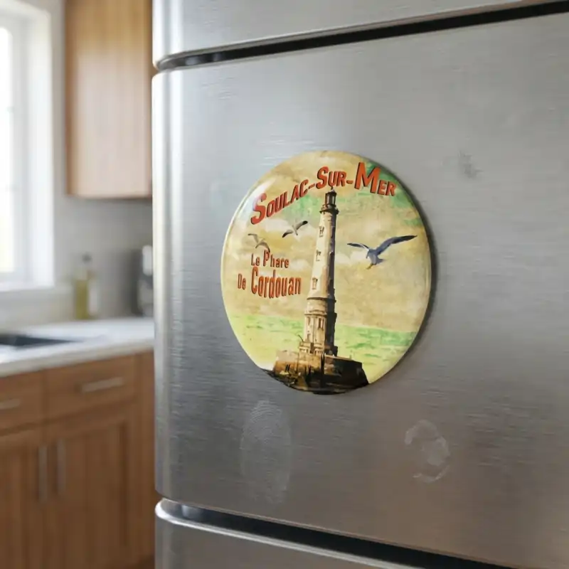 Magnet métal rond personnalisé