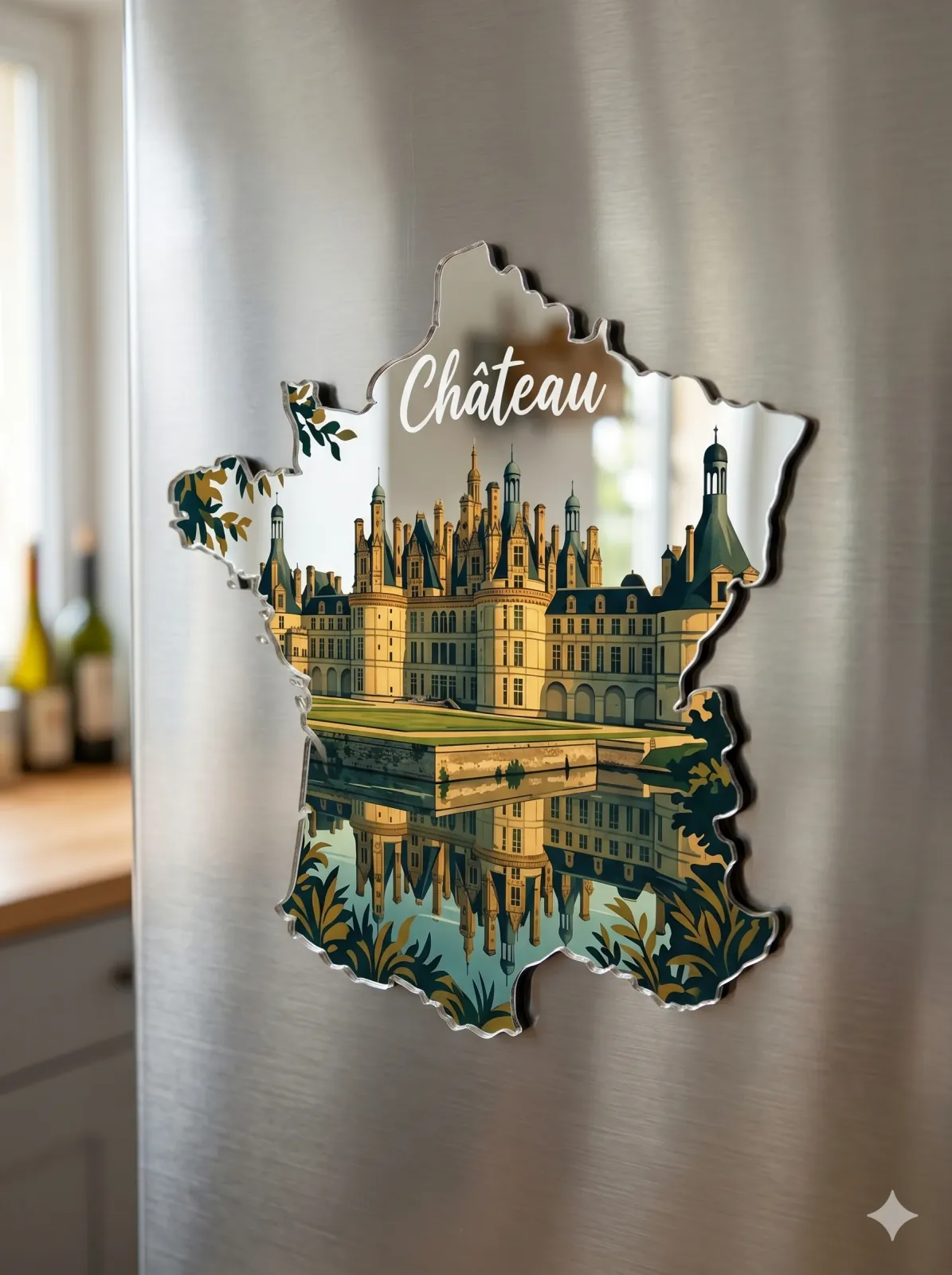 Magnet miroir france personnalisé