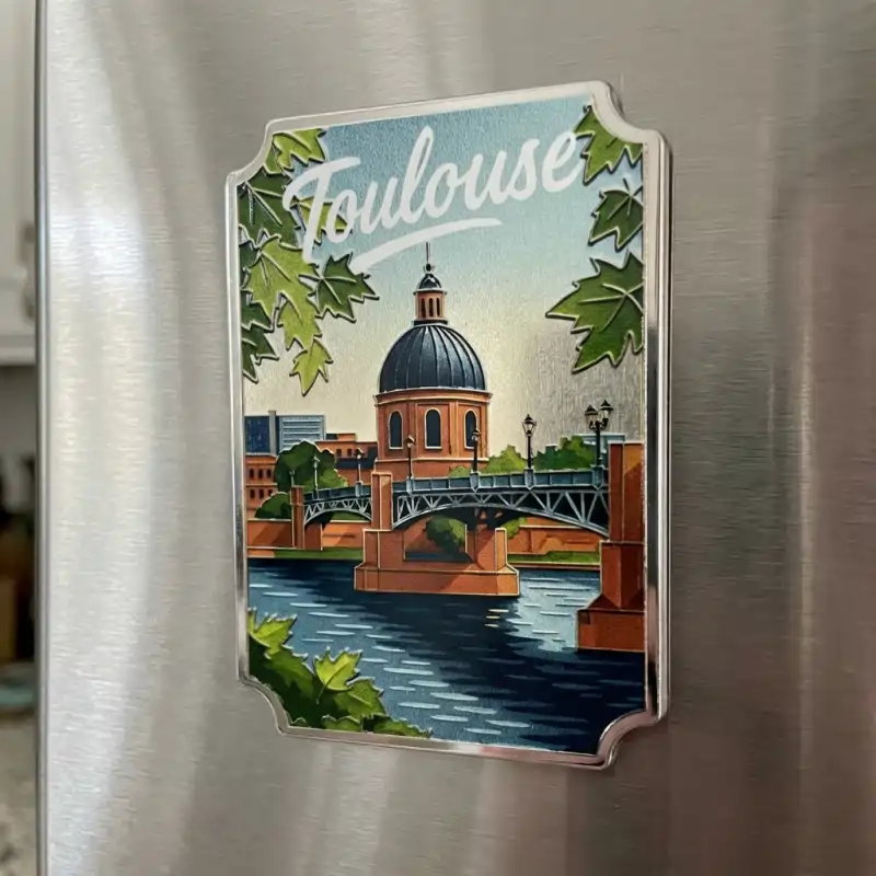 Magnet miroir pancarte personnalisé
