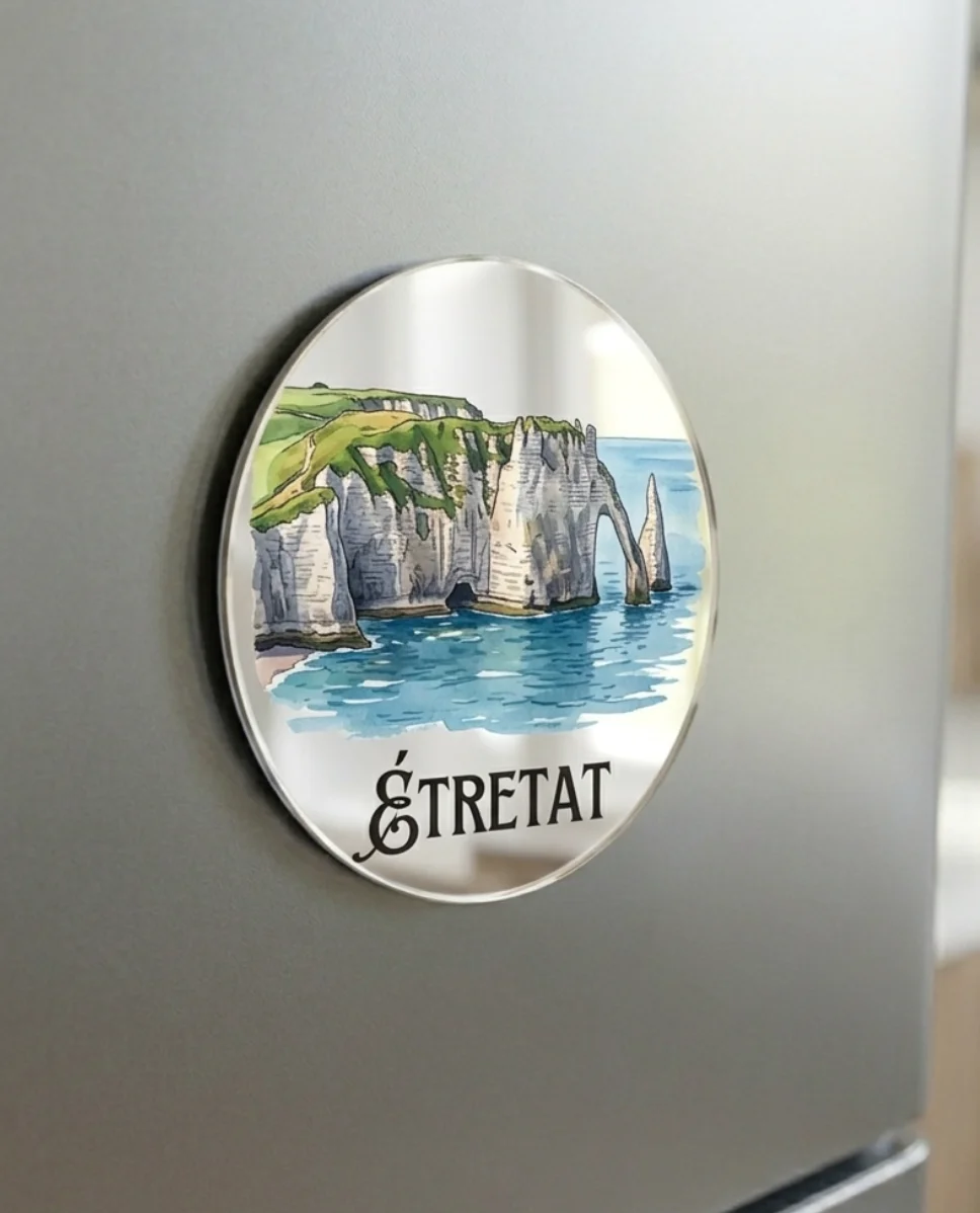 Magnet miroir rond personnalisé