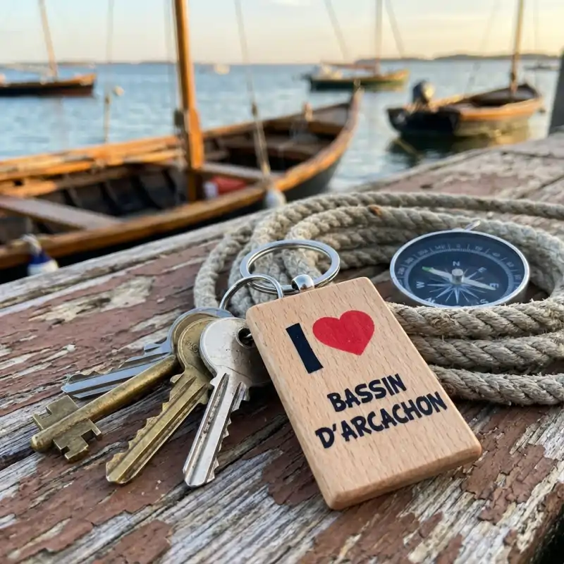 Porte-clés bois hêtre - vue 3