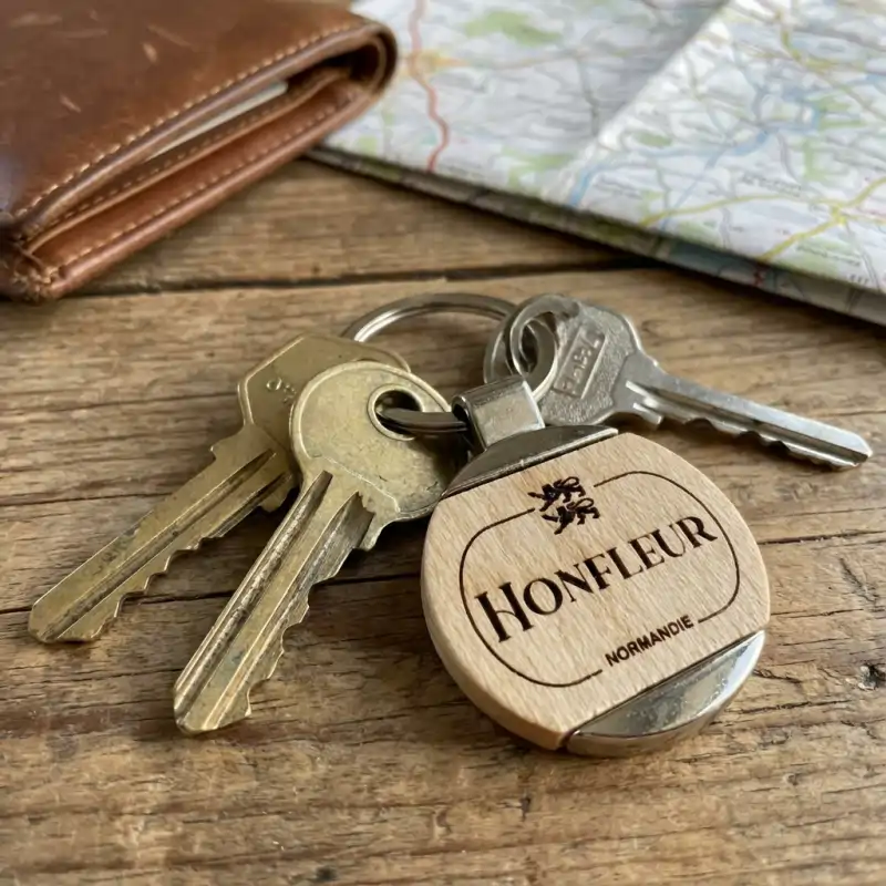 Porte-clés Bois Métal