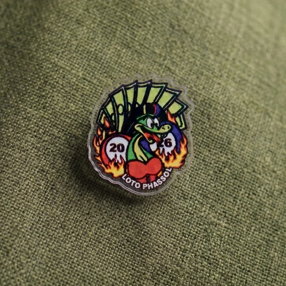 Pin's acrylique phassol personnalisé