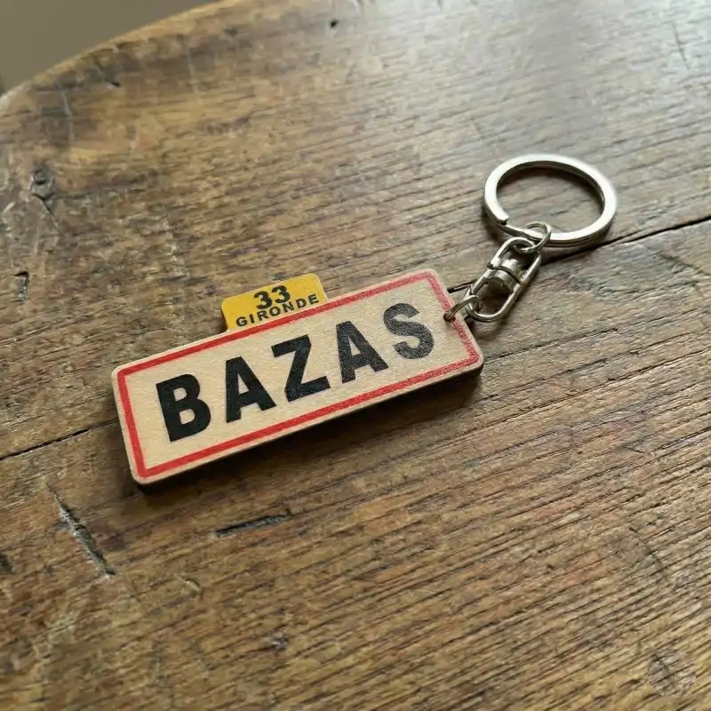 Porte-clés bois sur mesure découpé à la silhouette