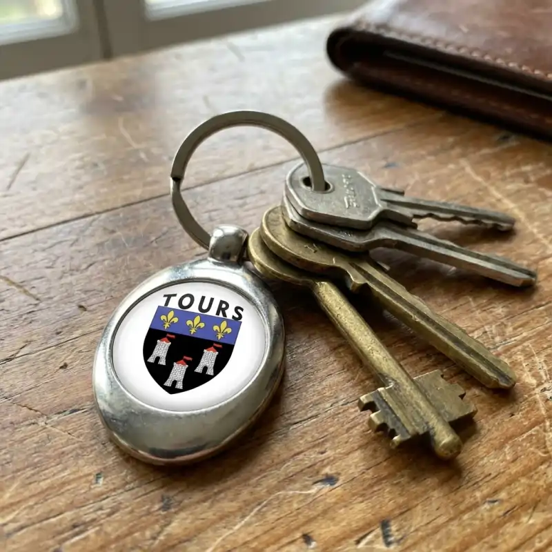 Porte-clés jeton caddie personnalisé, remplace la pièce d'1 euro