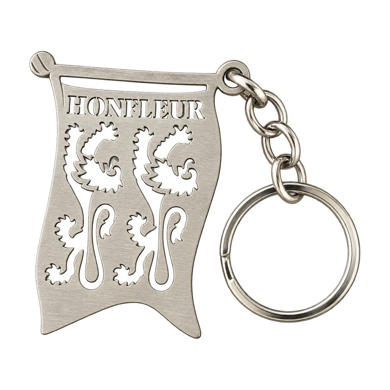 Porte-clé métal découpe drapeau honfleur packshot 20261022b personnalisé