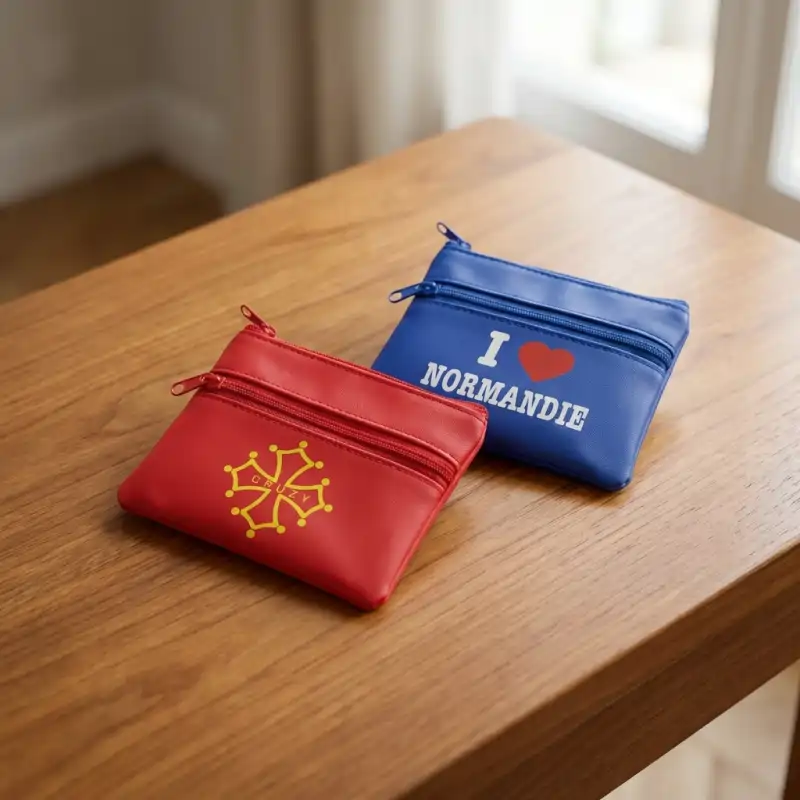 Porte-monnaie Ralf en simili-cuir brillant