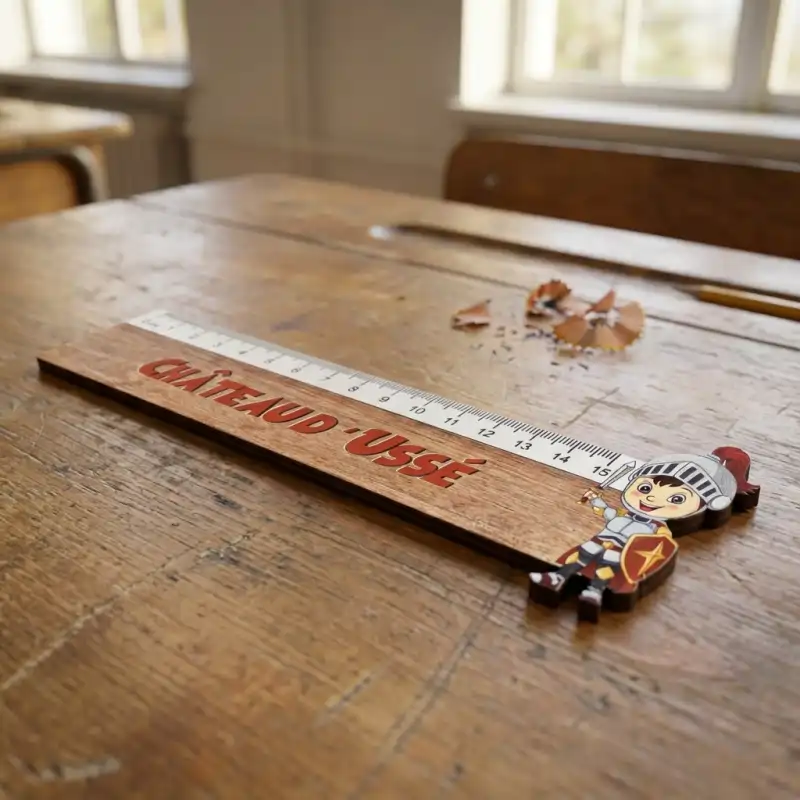 Règles en bois personnalisées