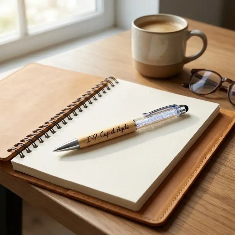 Stylo Bambou Cristaux