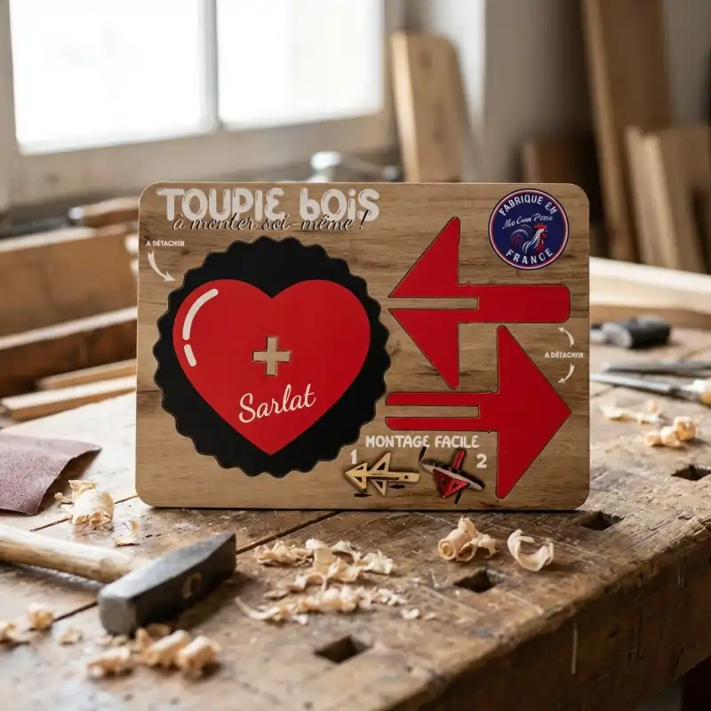 Toupie bois en kit à monter - vue 3