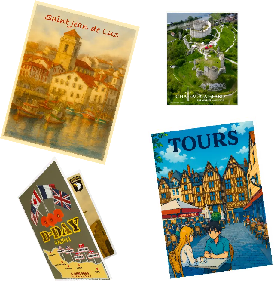 Carterie et affiches personnalisées — cartes postales, affiches, découpes sur mesure