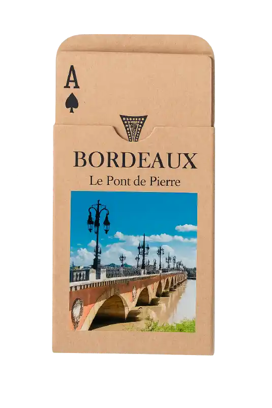 Jeu de cartes personnalisé — étui recyclable, 50 cartes