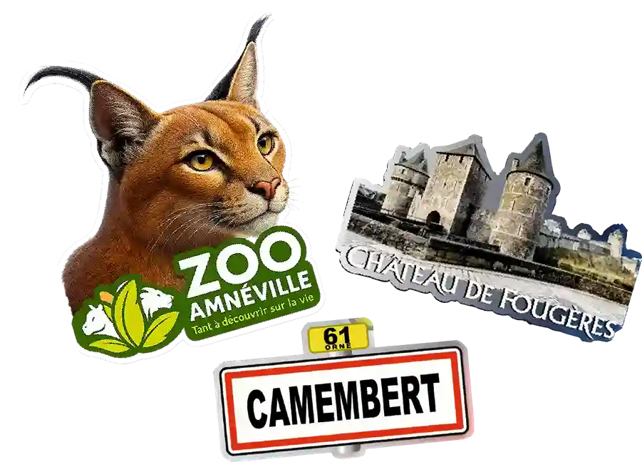 Magnets en acrylique transparent découpés sur mesure