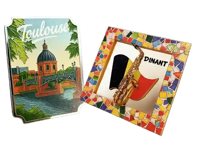 Magnets avec effet miroir et relief 3D