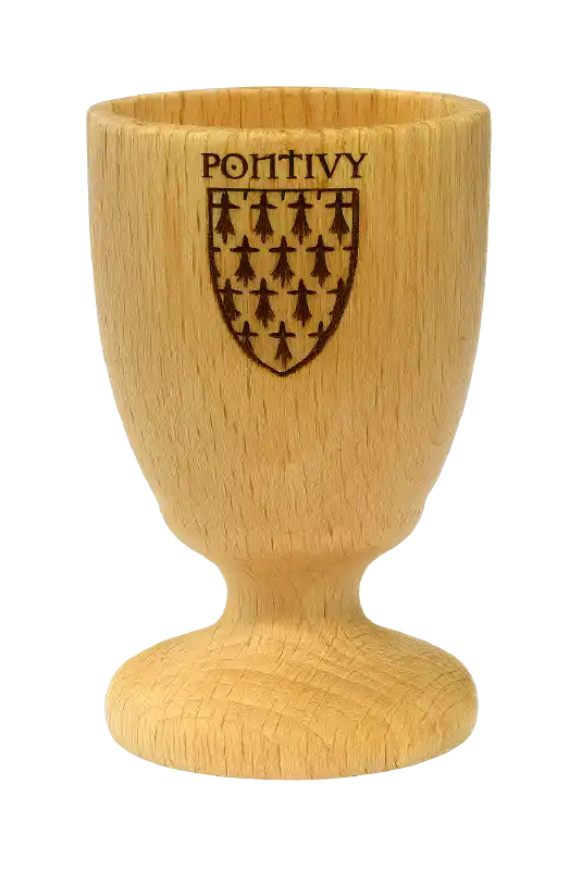 Coquetiers en bois personnalisés par gravure laser