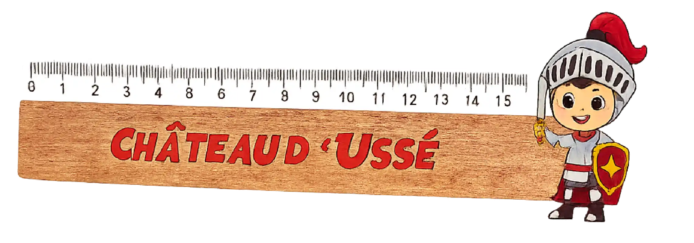 Règle en bois standard de 30cm personnalisée